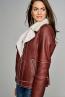 Amanda Kadın Deri Ceket | Derimod Amanda Kadın Deri Ceket | Derimod