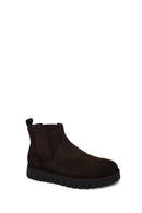 Male Brown Thick-Soled Suede Casual Chelsea Boots | Derimod Male Brown Thick-Soled Suede Casual Chelsea Boots | Derimod