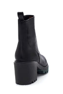 Women's Leather Zippered Heeled Boots | Derimod Women's Leather Zippered Heeled Boots | Derimod