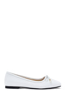 Kadın Beyaz Deri Babet | Derimod Kadın Beyaz Deri Babet | Derimod