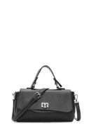 Woman Black Long-Strap Classic Shoulder Bag | Derimod Woman Black Long-Strap Classic Shoulder Bag | Derimod