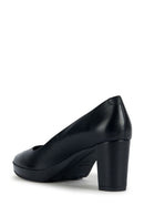Geox Kadın Siyah Walk Pleasure 60 Deri Kalın Topuklu Ayakkabı | Derimod Geox Kadın Siyah Walk Pleasure 60 Deri Kalın Topuklu Ayakkabı | Derimod