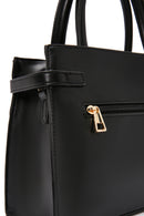Women's Black Printed Long Shoulder Bag | Derimod Women's Black Printed Long Shoulder Bag | Derimod