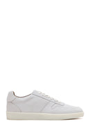 Men's Stone Color Nubuck Leather Sneaker | Derimod Men's Stone Color Nubuck Leather Sneaker | Derimod