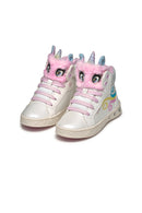 Geox Kız Çocuk Beyaz Skylin Bağcıklı Desenli Bilekli Sneaker | Derimod Geox Kız Çocuk Beyaz Skylin Bağcıklı Desenli Bilekli Sneaker | Derimod