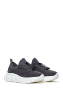 Kadın Gri Kalın Tabanlı Kumaş Sneaker | Derimod Kadın Gri Kalın Tabanlı Kumaş Sneaker | Derimod
