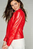 Malibuna Kadın Deri Ceket | Derimod Malibuna Kadın Deri Ceket | Derimod