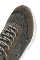 Derimod Zero Men's Beige Thick-Soled Lace-Up Fabric Sneakers | Derimod Derimod Zero Men's Beige Thick-Soled Lace-Up Fabric Sneakers | Derimod