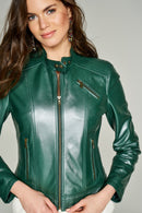 Kylie Kadın Deri Ceket | Derimod Kylie Kadın Deri Ceket | Derimod