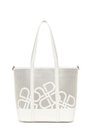 Woman Cream Long-Strap Printed Shoulder Bag | Derimod Woman Cream Long-Strap Printed Shoulder Bag | Derimod