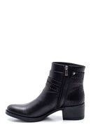 Women's Snake Patterned Mid-Heeled Boots | Derimod Women's Snake Patterned Mid-Heeled Boots | Derimod