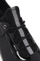 Men's Black Lace-up Leather Sneaker | Derimod Men's Black Lace-up Leather Sneaker | Derimod
