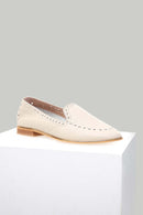 Gray Perforated Women's Leather Shoes | Derimod Gray Perforated Women's Leather Shoes | Derimod