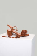 Ankle Strap Tasseled Women's Heeled Sandals | Derimod Ankle Strap Tasseled Women's Heeled Sandals | Derimod