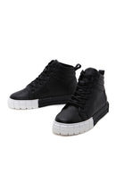 Women's Black High Top Sneaker | Derimod Women's Black High Top Sneaker | Derimod