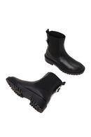 Woman Black Leather Chelsea Boots | Derimod Woman Black Leather Chelsea Boots | Derimod