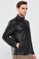 Clint Men's Brown Suede Double-Sided Leather Jacket | Derimod Clint Men's Brown Suede Double-Sided Leather Jacket | Derimod