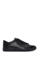 Men's Black Lace-up Leather Sneaker | Derimod Men's Black Lace-up Leather Sneaker | Derimod