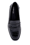 Kadın Deri Kroko Detaylı Loafer | Derimod Kadın Deri Kroko Detaylı Loafer | Derimod