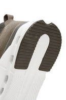 Derimod Zero Men's Beige Thick-Soled Lace-Up Fabric Sneakers | Derimod Derimod Zero Men's Beige Thick-Soled Lace-Up Fabric Sneakers | Derimod