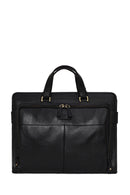 Male Black Long Strap Leather Briefcase | Derimod Male Black Long Strap Leather Briefcase | Derimod