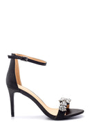 Women's Stone Heeled Sandals | Derimod Women's Stone Heeled Sandals | Derimod