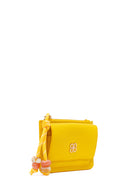 Woman Yellow Charm Card Holder | Derimod Woman Yellow Charm Card Holder | Derimod