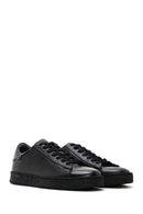 Men's Black Leather Sneaker | Derimod Men's Black Leather Sneaker | Derimod