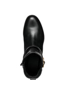 Geox Women's Black Walk Pleasure Zippered Thick Heel Leather Boots | Derimod Geox Women's Black Walk Pleasure Zippered Thick Heel Leather Boots | Derimod