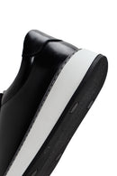 Erkek Siyah Bağcıklı Deri Sneaker | Derimod Erkek Siyah Bağcıklı Deri Sneaker | Derimod