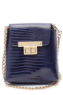 Kadın Lacivert Suni Deri Çapraz Çanta | Derimod Kadın Lacivert Suni Deri Çapraz Çanta | Derimod