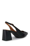 Geox Kadın Siyah Giselda Kalın Topuklu Bantlı Deri Ayakkabı | Derimod Geox Kadın Siyah Giselda Kalın Topuklu Bantlı Deri Ayakkabı | Derimod