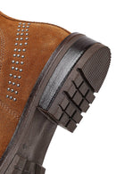 Women's Tan Suede Leather Chelsea Boots | Derimod Women's Tan Suede Leather Chelsea Boots | Derimod