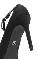 Women's Black Ankle Strap Stiletto Heel | Derimod Women's Black Ankle Strap Stiletto Heel | Derimod