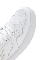 Alberto Guardiani Men's White New Era Thick Soled Leather Sneaker | Derimod Alberto Guardiani Men's White New Era Thick Soled Leather Sneaker | Derimod