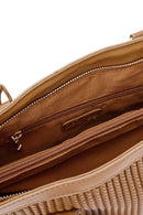 Kadın Kahverengi Uzun Askılı Baskılı Kol Çantası | Derimod Kadın Kahverengi Uzun Askılı Baskılı Kol Çantası | Derimod