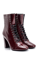 Women's Patent Leather Heeled Boots | Derimod Women's Patent Leather Heeled Boots | Derimod