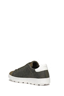 Geox Men's Khaki Spherica Ecub-1 Lace-Up Sneaker | Derimod Geox Men's Khaki Spherica Ecub-1 Lace-Up Sneaker | Derimod