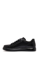Erkek Siyah Bağcıklı Deri Sneaker | Derimod Erkek Siyah Bağcıklı Deri Sneaker | Derimod