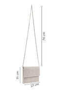 Woman Pink Chain Strap Rhinestone Evening Bag | Derimod Woman Pink Chain Strap Rhinestone Evening Bag | Derimod