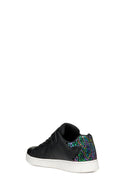 Geox Girls Black Eclyper Lace-Up Sneakers | Derimod Geox Girls Black Eclyper Lace-Up Sneakers | Derimod