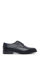 Men's Navy Blue Lace-Up Leather Classic Shoes | Derimod Men's Navy Blue Lace-Up Leather Classic Shoes | Derimod