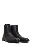 Male Black Leather Chelsea Boots | Derimod Male Black Leather Chelsea Boots | Derimod