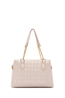 Women's Cream Long Strap Shoulder Bag | Derimod Women's Cream Long Strap Shoulder Bag | Derimod