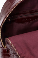 Kadın Bordo Desenli Sırt Çantası | Derimod Kadın Bordo Desenli Sırt Çantası | Derimod