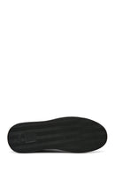 Erkek Siyah Bağcıklı Deri Sneaker | Derimod Erkek Siyah Bağcıklı Deri Sneaker | Derimod