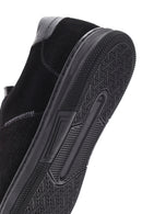 Erkek Siyah Bağcıklı Süet Deri Sneaker | Derimod Erkek Siyah Bağcıklı Süet Deri Sneaker | Derimod