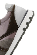 Men's Mink Leather Suede Detailed Sneaker | Derimod Men's Mink Leather Suede Detailed Sneaker | Derimod