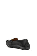 Geox Women's Black Cosmopolis + Grip Buckle Detailed Leather Ballerinas | Derimod Geox Women's Black Cosmopolis + Grip Buckle Detailed Leather Ballerinas | Derimod