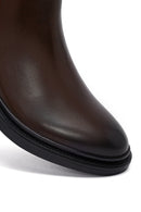 Male Brown Leather Chelsea Boots | Derimod Male Brown Leather Chelsea Boots | Derimod